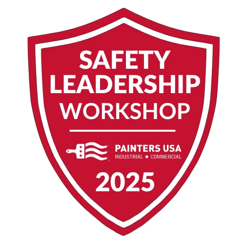 Badge that says, Safety Leadership Workshop Painters USA 2025
